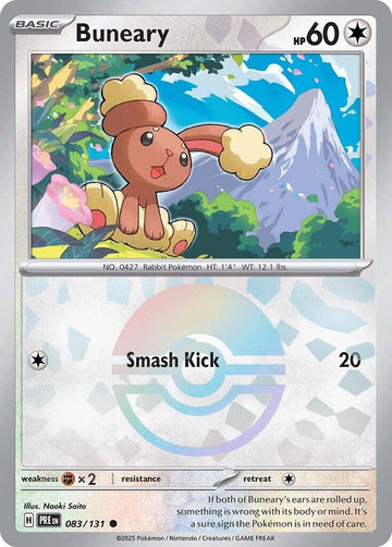 Buneary (Poke Ball Pattern) [083/131] [Prismatic Evolutions] Holofoil