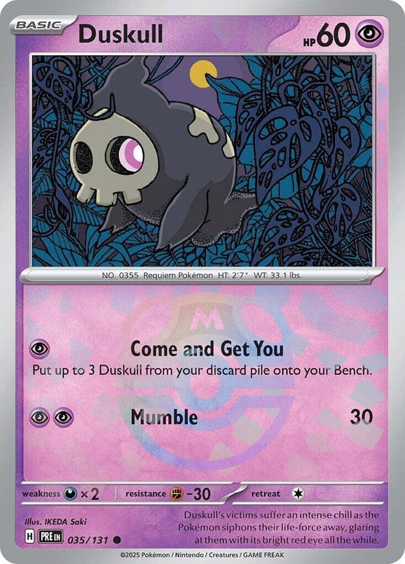 Duskull (Master Ball Pattern) [035/131] [Prismatic Evolutions] Holofoil