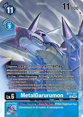 MetalGarurumon (Omnimon Binder Set) [BT17-027] [Secret Crisis] Foil