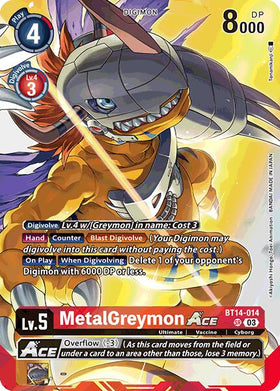 MetalGreymon ACE (Omnimon Binder Set) [BT14-014] [Blast Ace] Foil