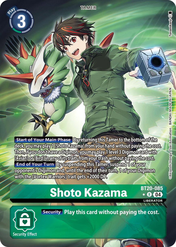 Shoto Kazama (Alternate Art) [BT20-085] [Release Special Booster 2.5] Foil