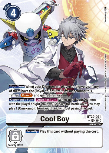 Cool Boy (Alternate Art) [BT20-091] [Release Special Booster 2.5] Foil