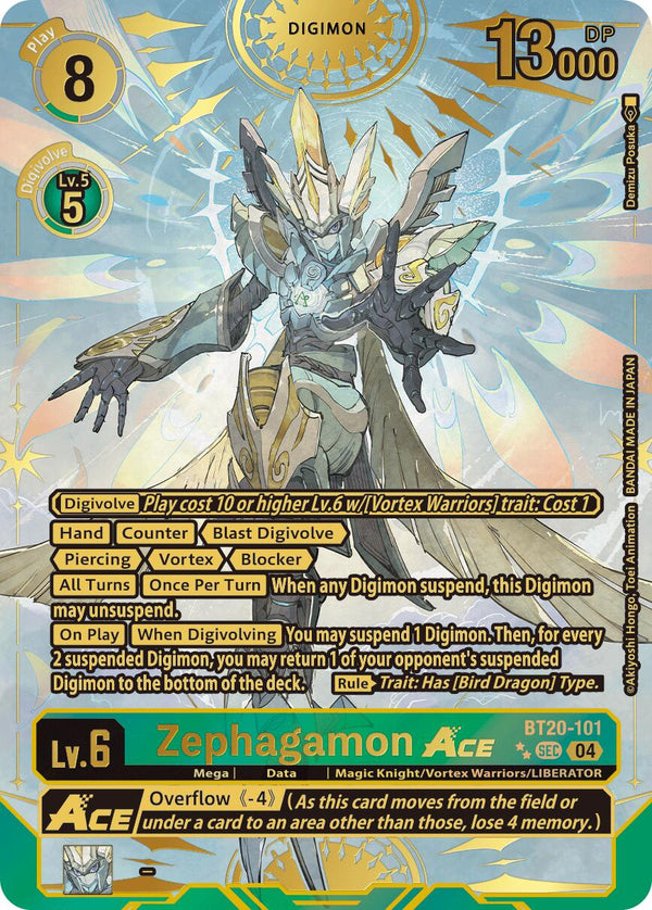 Zephagamon ACE (Textured) [BT20-101] [Release Special Booster 2.5] Foil