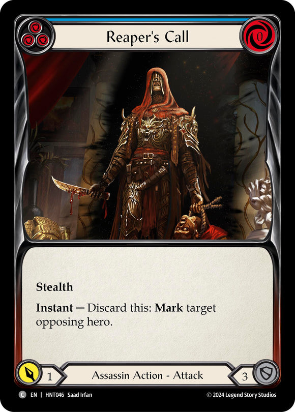 Reaper's Call (Blue) [HNT046] [The Hunted] Rainbow Foil