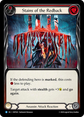 Stains of the Redback (Red) [HNT023] [The Hunted] Rainbow Foil
