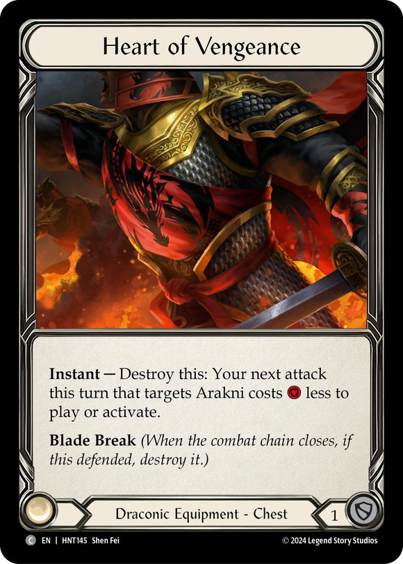Heart of Vengeance [HNT145] [The Hunted] Cold Foil