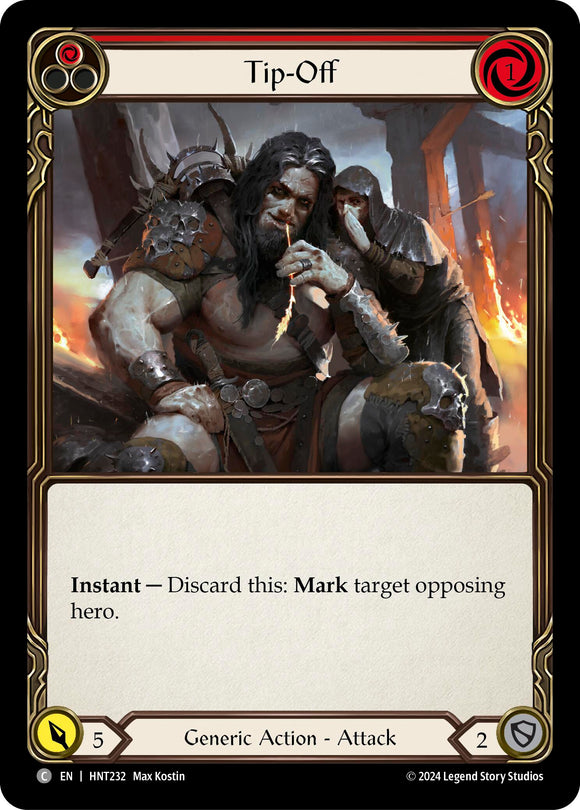 Tip-Off (Red) [HNT232] [The Hunted]