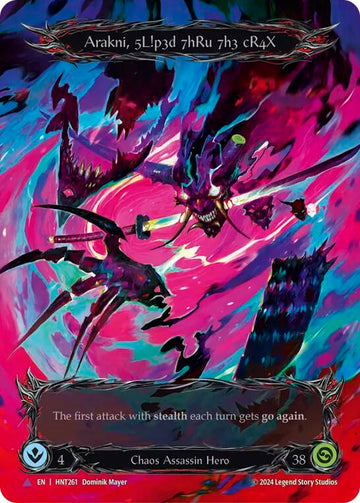 Arakni, 5L!p3d 7hRu 73h cR4X (Marvel) [HNT261] [The Hunted] Cold Foil