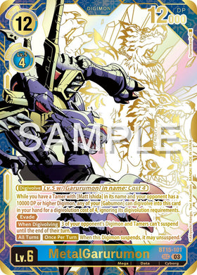 MetalGarurumon (Rare Pull) [BT15-101] [Release Special Booster 2.5] Foil