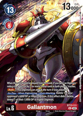 Gallantmon (Limited Card Pack) [BT13-111] [World Convergence] Foil