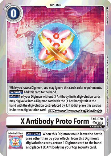X Antibody Proto Form (Special Event Pack 2025) [EX5-070] [Animal Colosseum] Foil