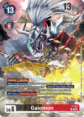 Gaiomon (BT-21: Illustration Celebration Pack) [P-183] [World Convergence] Foil