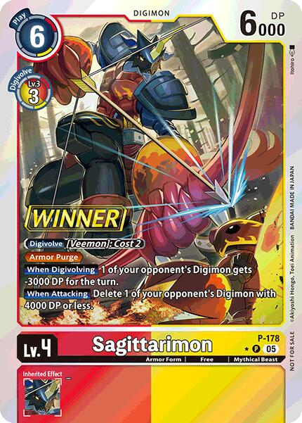 Sagittarimon (Store Tournament 2025 Vol.2 Winner Pack) [P-178] [Digimon Promotion Cards] Foil