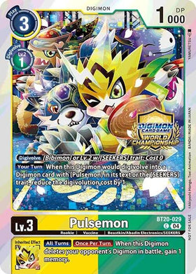 Pulsemon (Regionals 25-26 Champion Card Set Season 1) [BT20-029] [Release Special Booster 2.5] Foil
