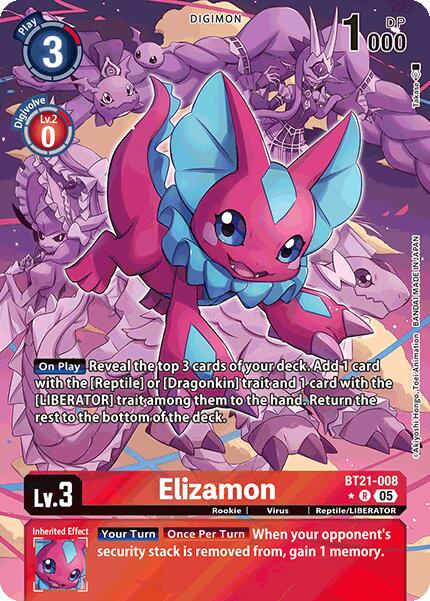Elizamon (Alternate Art) [BT21-008] [World Convergence] Foil
