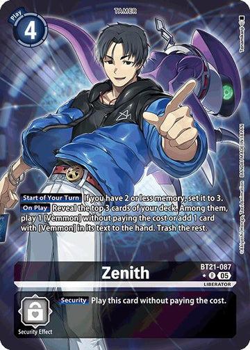 Zenith (Alternate Art) [BT21-087] [World Convergence] Foil