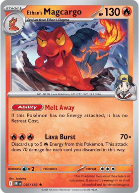 Ethan's Magcargo [036/182] [Destined Rivals] Holofoil