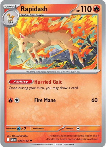 Rapidash [030/182] [Destined Rivals] Reverse Holofoil