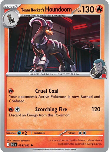 Team Rocket's Houndoom [038/182] [Destined Rivals] Reverse Holofoil