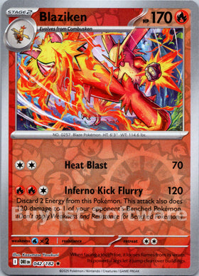 Blaziken [042/182] [Destined Rivals] Reverse Holofoil