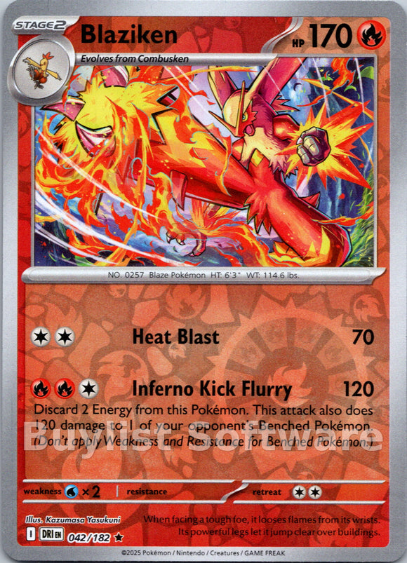 Blaziken [042/182] [Destined Rivals] Reverse Holofoil