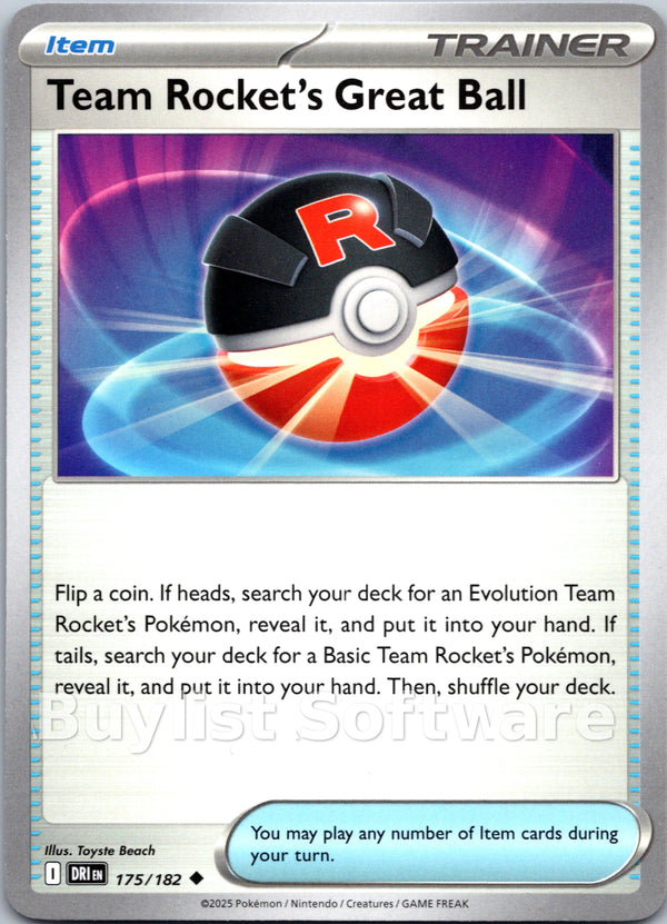 Team Rocket's Great Ball [175/182] [Destined Rivals]