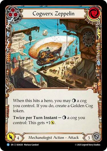 Cogwerx Zeppelin (Blue) [SEA020] [High Seas] Rainbow Foil