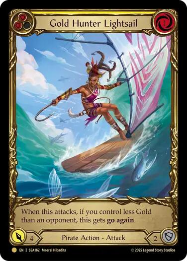 Gold Hunter Lightsail (Treasure) [SEA162] [High Seas] Cold Foil