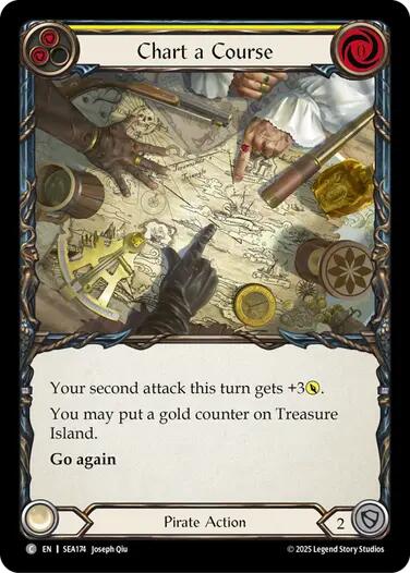 Chart a Course (Yellow) (Treasure) [SEA174] [High Seas] Cold Foil