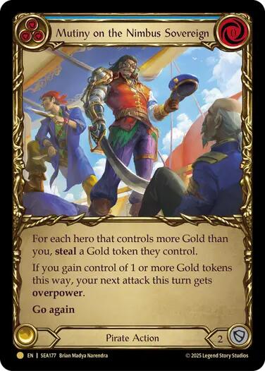 Mutiny on the Nimbus Sovereign (Treasure) [SEA177] [High Seas] Cold Foil
