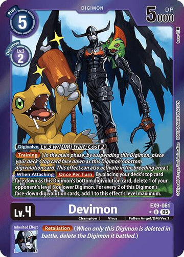 Devimon (Limited Foil) [EX9-061] [Versus Monsters] Foil