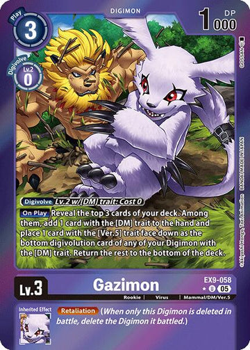 Gazimon (Limited Foil) [EX9-058] [Versus Monsters] Foil
