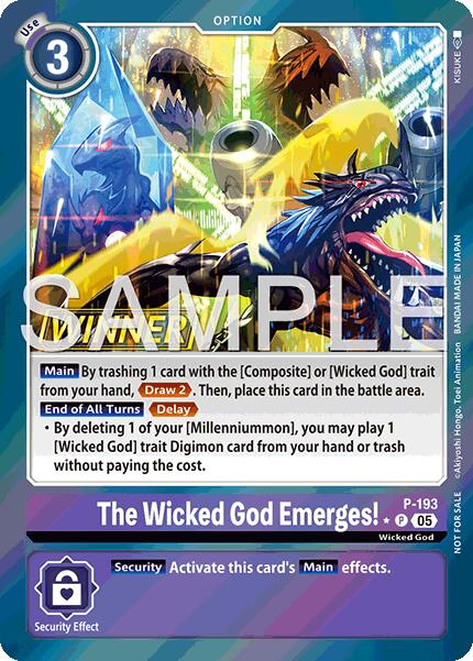 The Wicked God Emerges! (Store Tournament 2025 Vol.3 Winner Pack) [P-193 P] [Digimon Promotion Cards] Foil