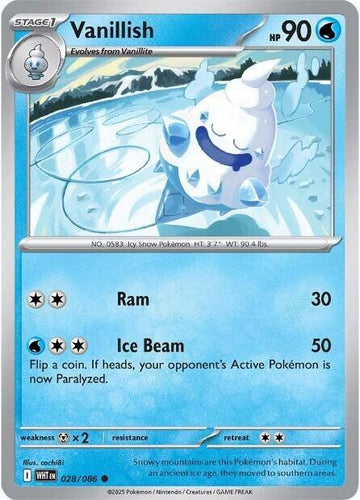 Vanillish [028/086] [White Flare] Reverse Holofoil