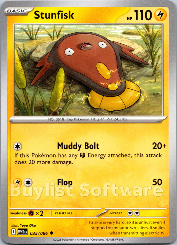 Stunfisk [035/086] [White Flare] Reverse Holofoil