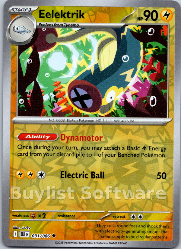 Eelektrik [031/086] [Black Bolt] Reverse Holofoil