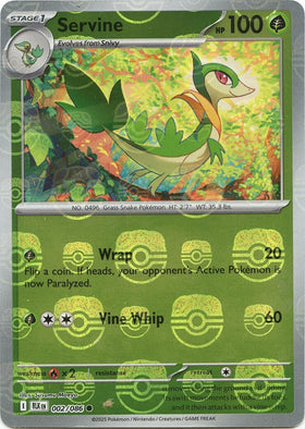 Servine (Master Ball Pattern) [002/086] [Black Bolt] Holofoil