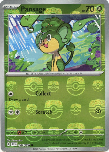 Pansage (Master Ball Pattern) [004/086] [Black Bolt] Holofoil