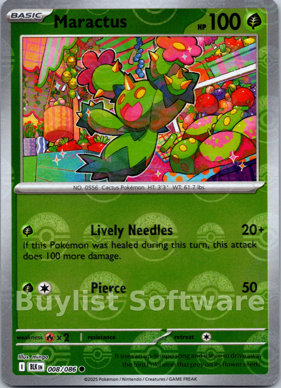 Maractus (Poke Ball Pattern) [008/086] [Black Bolt] Holofoil