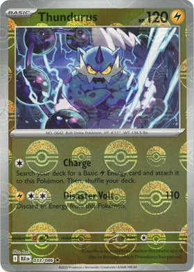 Thundurus (Poke Ball Pattern) [033/086] [Black Bolt] Holofoil