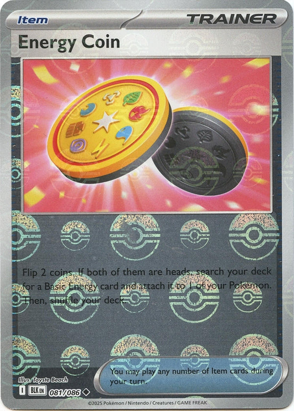 Energy Coin (Poke Ball Pattern) [081/086] [Black Bolt] Holofoil