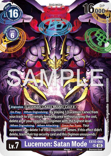 Lucemon: Satan Mode [EX10-060] [Sinister Order] Foil