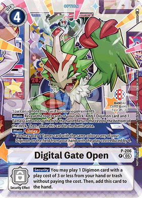 Digital Gate Open - P-206 (BANDAI Card Games Fest 25-26) [P-206 P] [Digimon Promotion Cards] Foil