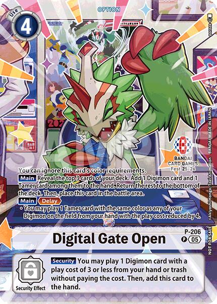 Digital Gate Open (BANDAI Card Games Fest 25-26) [P-206] [Digimon Promotion Cards] Foil