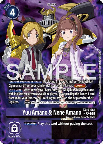 Yuu Amano & Nene Amano (Alternate Art) [EX10-064] [Sinister Order] Foil