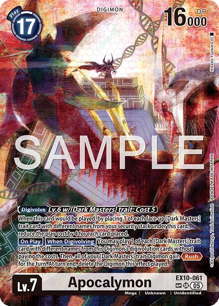 Apocalymon (SP) [EX10-061] [Sinister Order] Foil