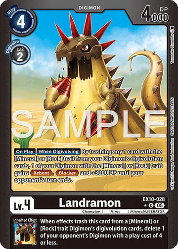 Landramon (Limited Foil) [EX10-028] [Sinister Order] Foil