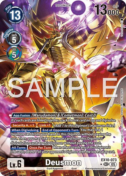 Deusmon (Alternate Art) [EX10-073] [Sinister Order] Foil