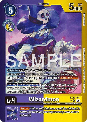 Wizardmon (Limited Foil) [EX10-041] [Sinister Order] Foil