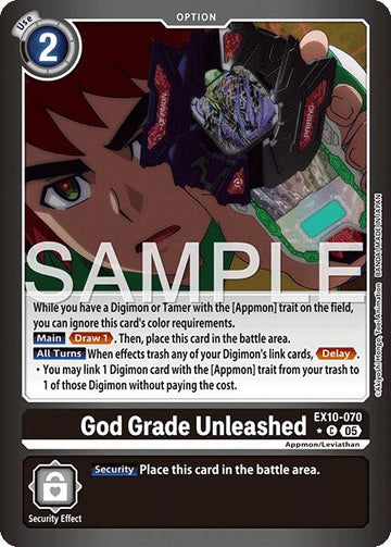 God Grade Unleashed (Limited Foil) [EX10-070] [Sinister Order] Foil